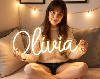 Benutzerdefinierte Name Neon Zeichen, Neonlichter, Geschenke für Teenager-Mädchen, Kinder Namensschild, personalisierte Neon, LED-Namensschild, Mädchen-Wand-Dekor, Abschlussgeschenke