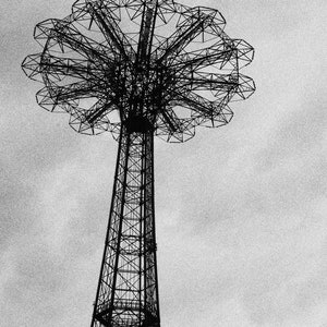 Fine Art Print:  Parachute Drop Coney Island Luna Park, New York