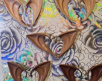 Orelhas curtas de fada/elfo para cosplay