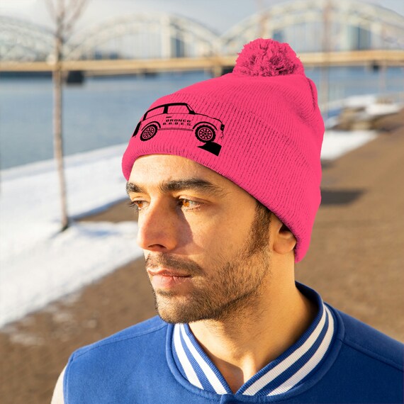 Embroidered Ford Bronco 6G Pom Pom Beanie - Etsy display picture 1