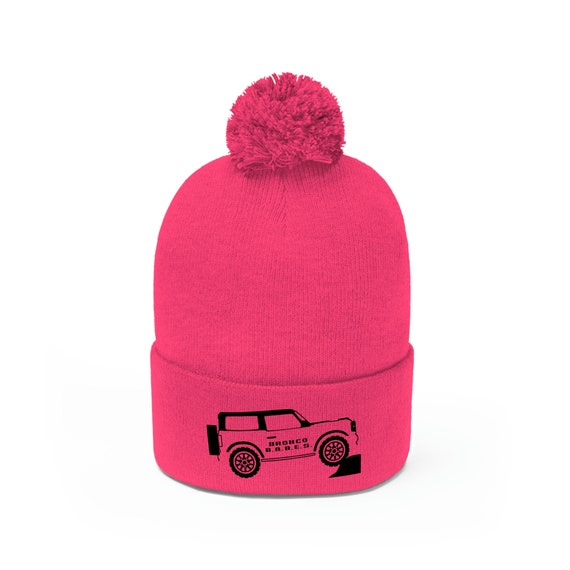 Embroidered Ford Bronco 6G Pom Pom Beanie - Etsy display picture 1