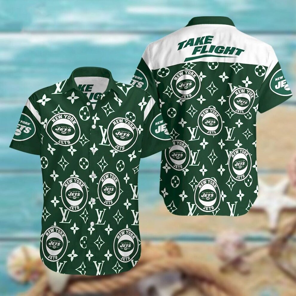 New York Jets Symbol Luxury Hawaiian Shirt