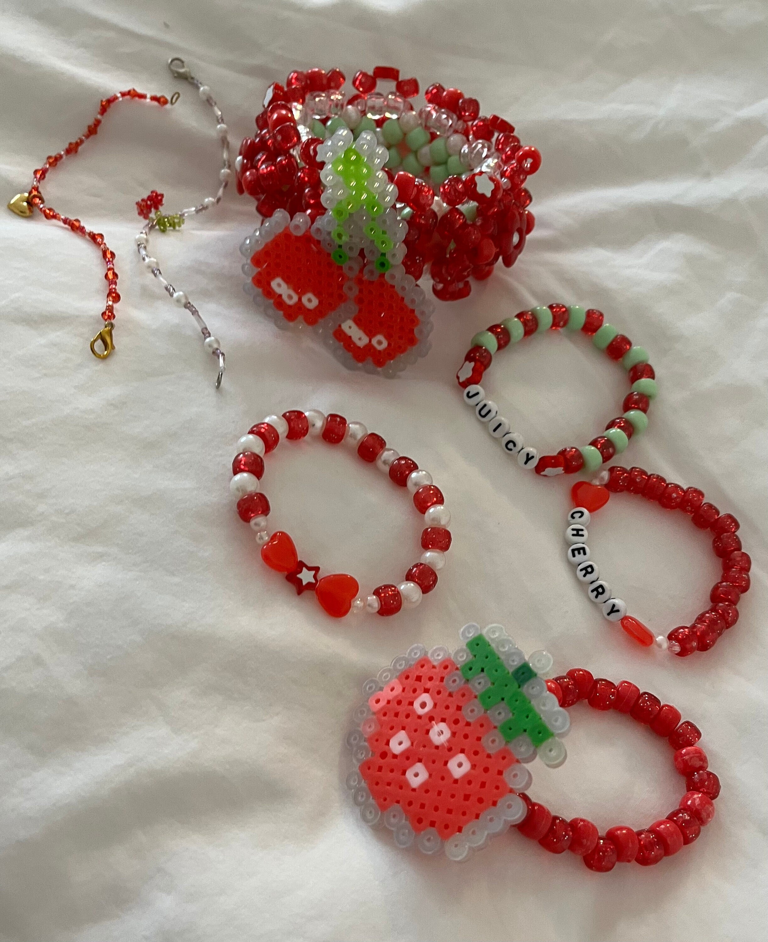 Crazy Daisy Kandi Charm | Kandi Bracelet Charms | Kandi Supplies Red / 10