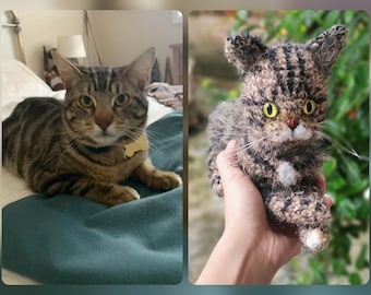カスタムぬいぐるみ猫、カスタム猫ぬいぐるみ、カスタムかぎ針編み猫、カスタムペットぬいぐるみ、カスタムぬいぐるみ動物、パーソナライズされたペットギフト、猫ママ、犬パパ