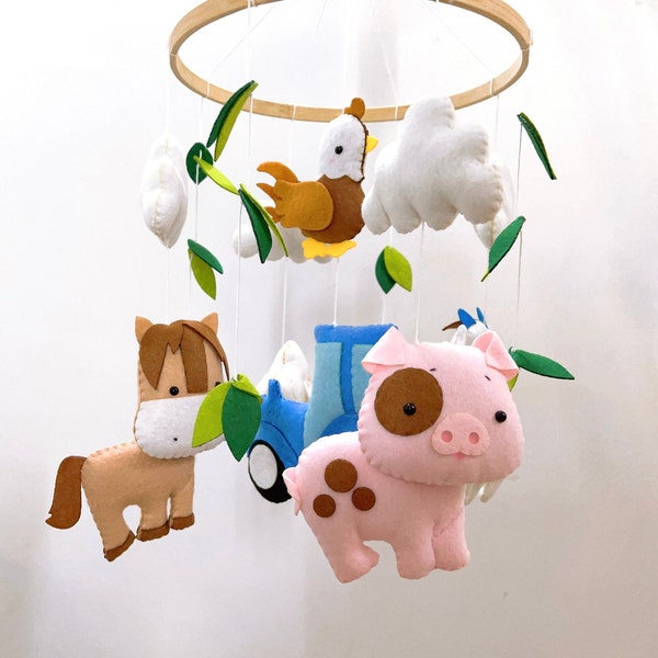 Farm Baby Mobile Etsy