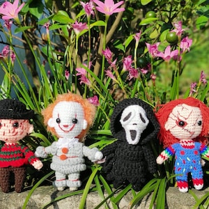Custom crochet doll, Halloween doll, Scary movie, Horror movie doll, Halloween character doll, custom amigurumi, custom plush, crochet doll
