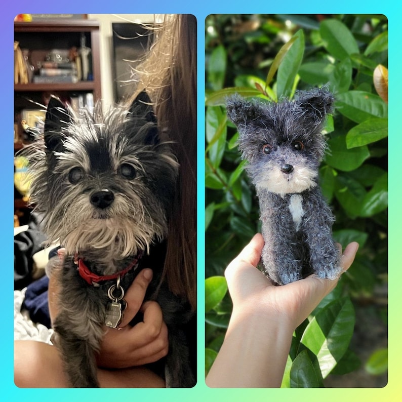 Custom Stuffed Dog, Custom Dog Plush, Custom Crochet Dog, Custom Pet Plush, Custom Stuffed Animal, Personalized Pet Gift, Dog Mom, Dog Dad image 1