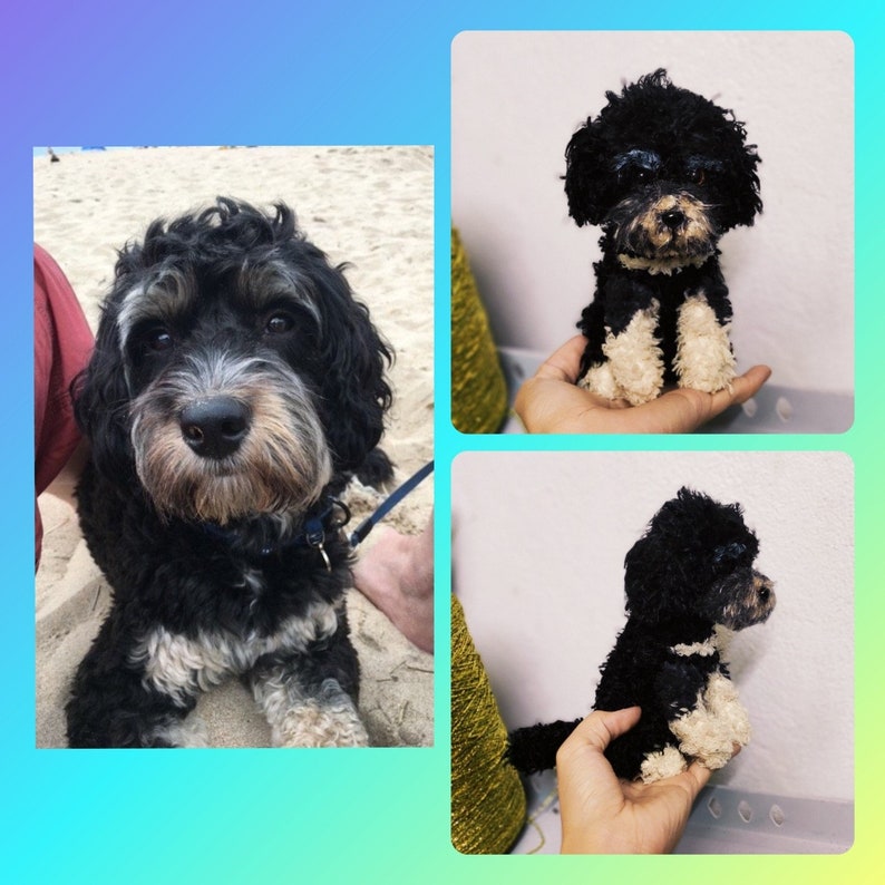 Custom Stuffed Dog, Custom Dog Plush, Custom Crochet Dog, Custom Pet Plush, Custom Stuffed Animal, Personalized Pet Gift, Dog Mom, Dog Dad image 8