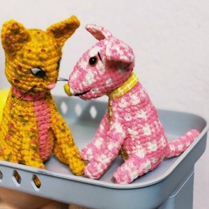 Custom Stuffed Dog, Custom cat Plush, Gingham dog, Calico cat, Custom Crochet Dog, Custom Pet Plush, Custom Stuffed Animal, Custom Pet Gift