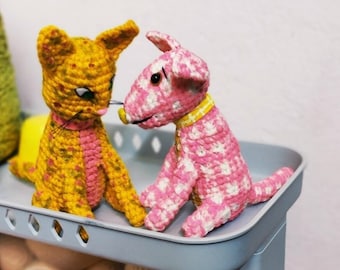 Custom Stuffed Dog, Custom cat Plush, Gingham dog, Calico cat, Custom Crochet Dog, Custom Pet Plush, Custom Stuffed Animal, Custom Pet Gift