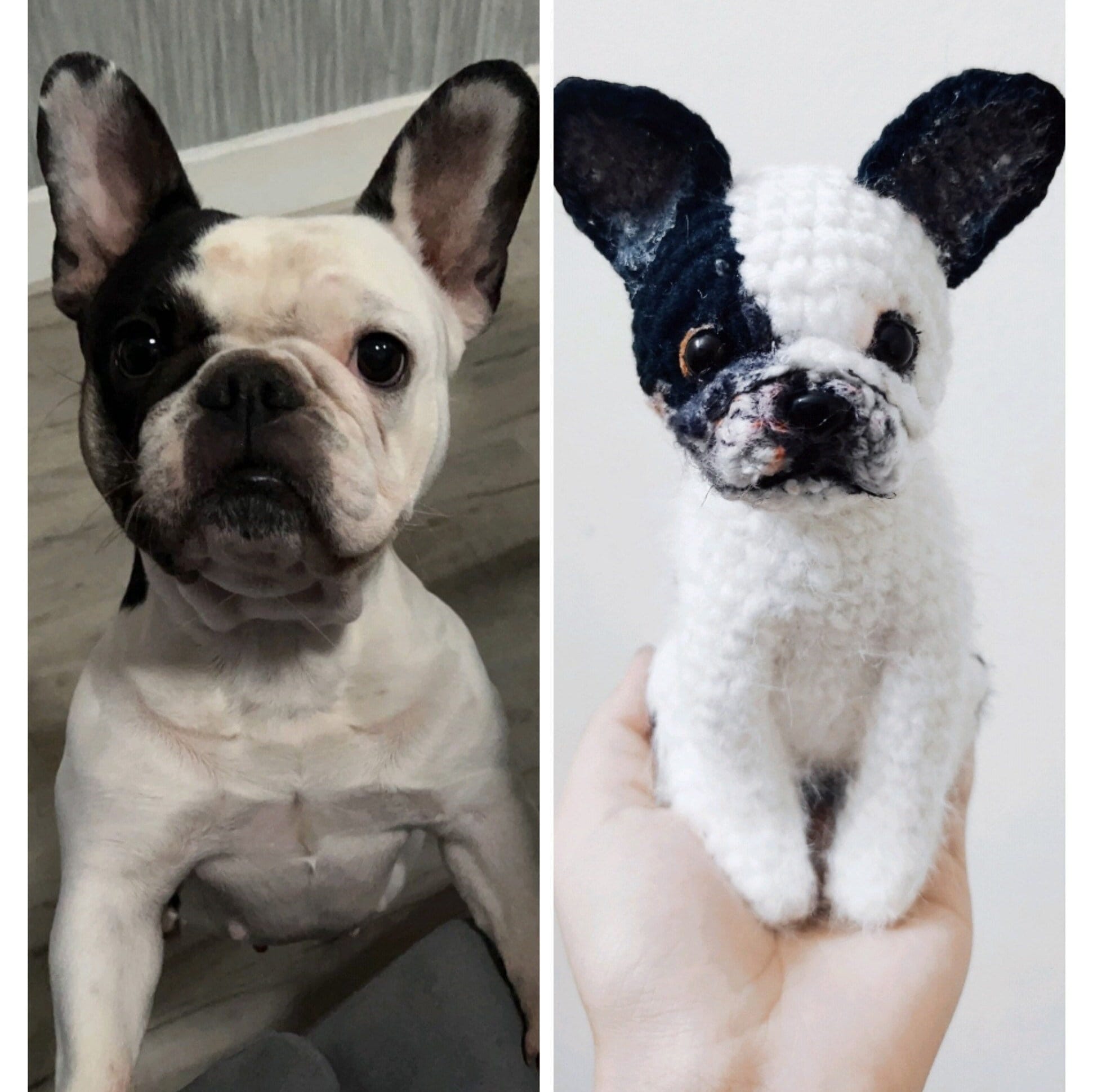 Custom Stuffed BullDog, Custom BullDog Doll, Custom Crochet Dog, Custom Pet Plush, Custom Stuffed Animal, Personalized Pet, Dog Mom, Dog Dad