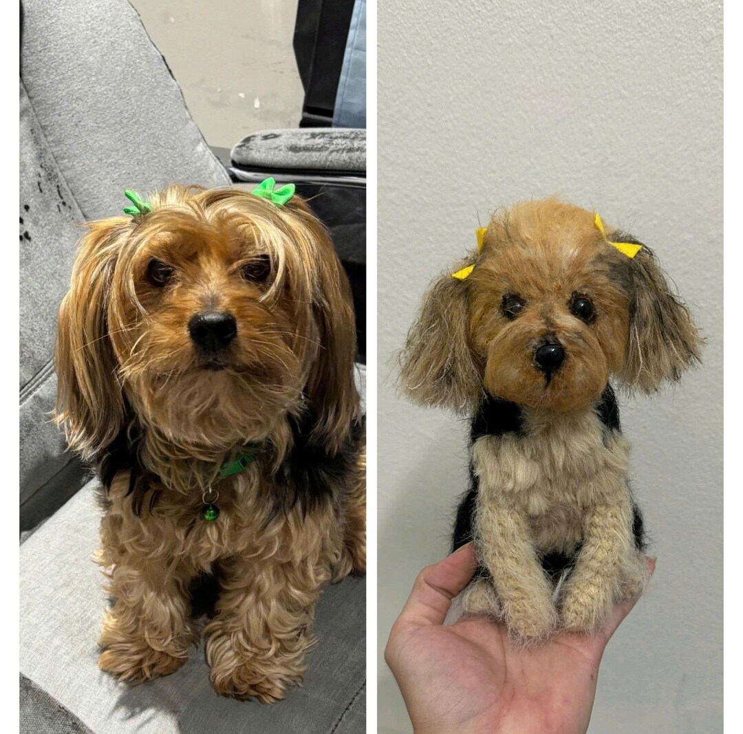 Custom Stuffed Dog, Custom Dog Plush, Custom Crochet Dog, Custom Pet ...