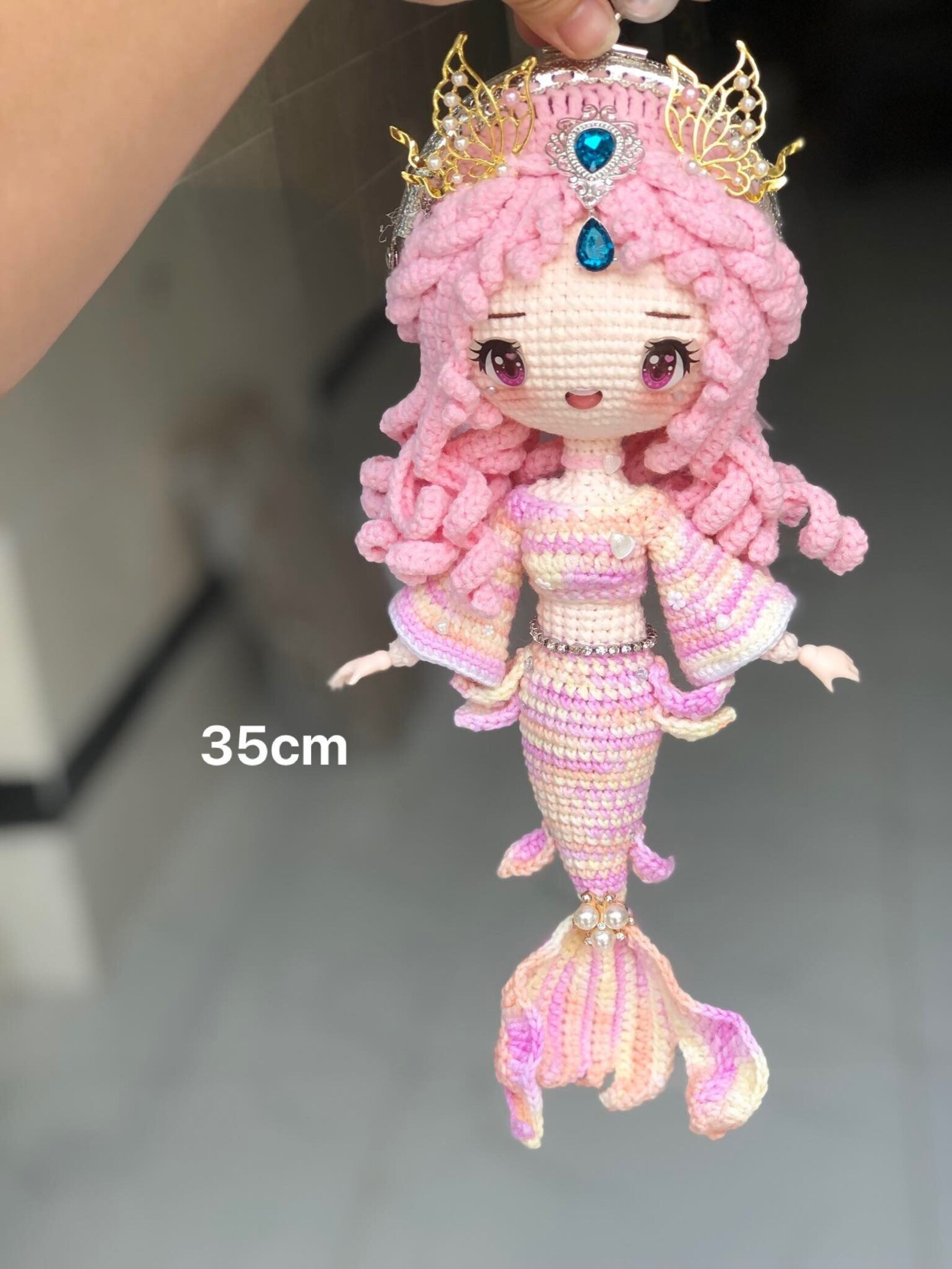 Mermaid Print Pattern Crossbody bags