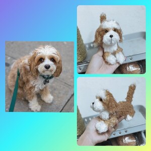 Custom Stuffed Dog, Custom Dog Plush, Custom Crochet Dog, Custom Pet Plush, Custom Stuffed Animal, Personalized Pet Gift, Dog Mom, Dog Dad image 2