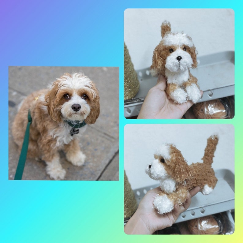 Custom Stuffed Dog, Custom Dog Plush, Custom Crochet Dog, Custom Pet Plush, Custom Stuffed Animal, Personalized Pet Gift, Dog Mom, Dog Dad image 2