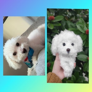 Custom Stuffed Dog, Custom Dog Plush, Custom Crochet Dog, Custom Pet Plush, Custom Stuffed Animal, Personalized Pet Gift, Dog Mom, Dog Dad image 6