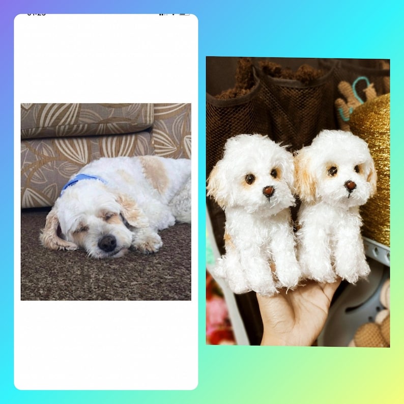Custom Stuffed Dog, Custom Dog Plush, Custom Crochet Dog, Custom Pet Plush, Custom Stuffed Animal, Personalized Pet Gift, Dog Mom, Dog Dad image 5