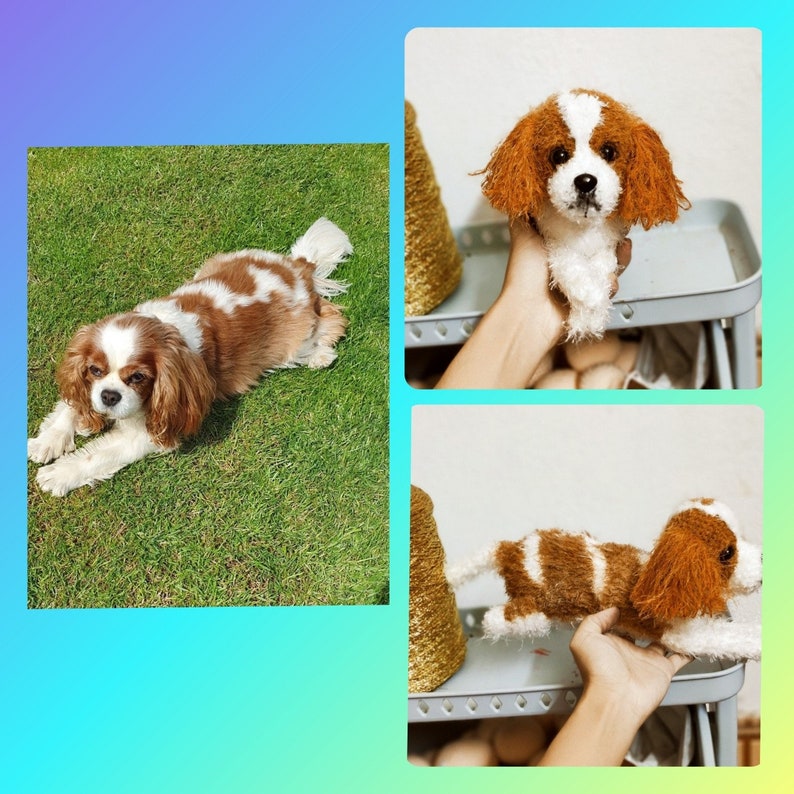 Custom Stuffed Dog, Custom Dog Plush, Custom Crochet Dog, Custom Pet Plush, Custom Stuffed Animal, Personalized Pet Gift, Dog Mom, Dog Dad image 4