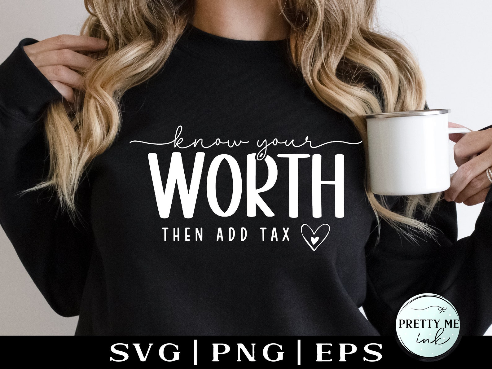 Know Your Worth SVG PNG Inspirational Svg Motivational Positive Quote
