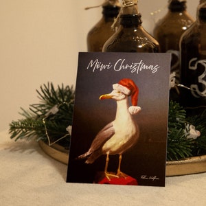A6 Print Postcard Möwi Christmas - Standing (incl. Envelope)