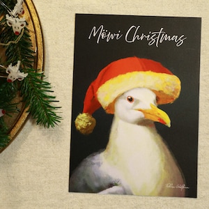 A5 Print Postcard Möwi Christmas - Portrait (incl. Envelope)
