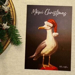 A5 Print Postcard Möwi Christmas - Standing (incl. Envelope)