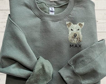 Sudadera bordada para mascotas, sudadera bordada personalizada para perros, sudadera para gatos, cara de mascota, sudadera personalizada con nombre de mascota