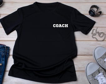 Camiseta de entrenador personalizada, regalo del Día del Padre, camiseta de entrenador, camiseta personalizada de entrenador, papá deportista, camiseta de entrenador, regalo para papá, camiseta de hombre, COACH