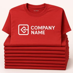Bulk Custom Gildan Shirts • Business Logo T-Shirts • Staff Uniform Tees • School Spirit Shirts • Company Branded Apparel • Custom Printed Shirts