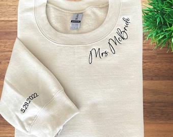 Sweat Personnalisé Pour La Mariée – « J'ai Dit Oui » | Cadeau