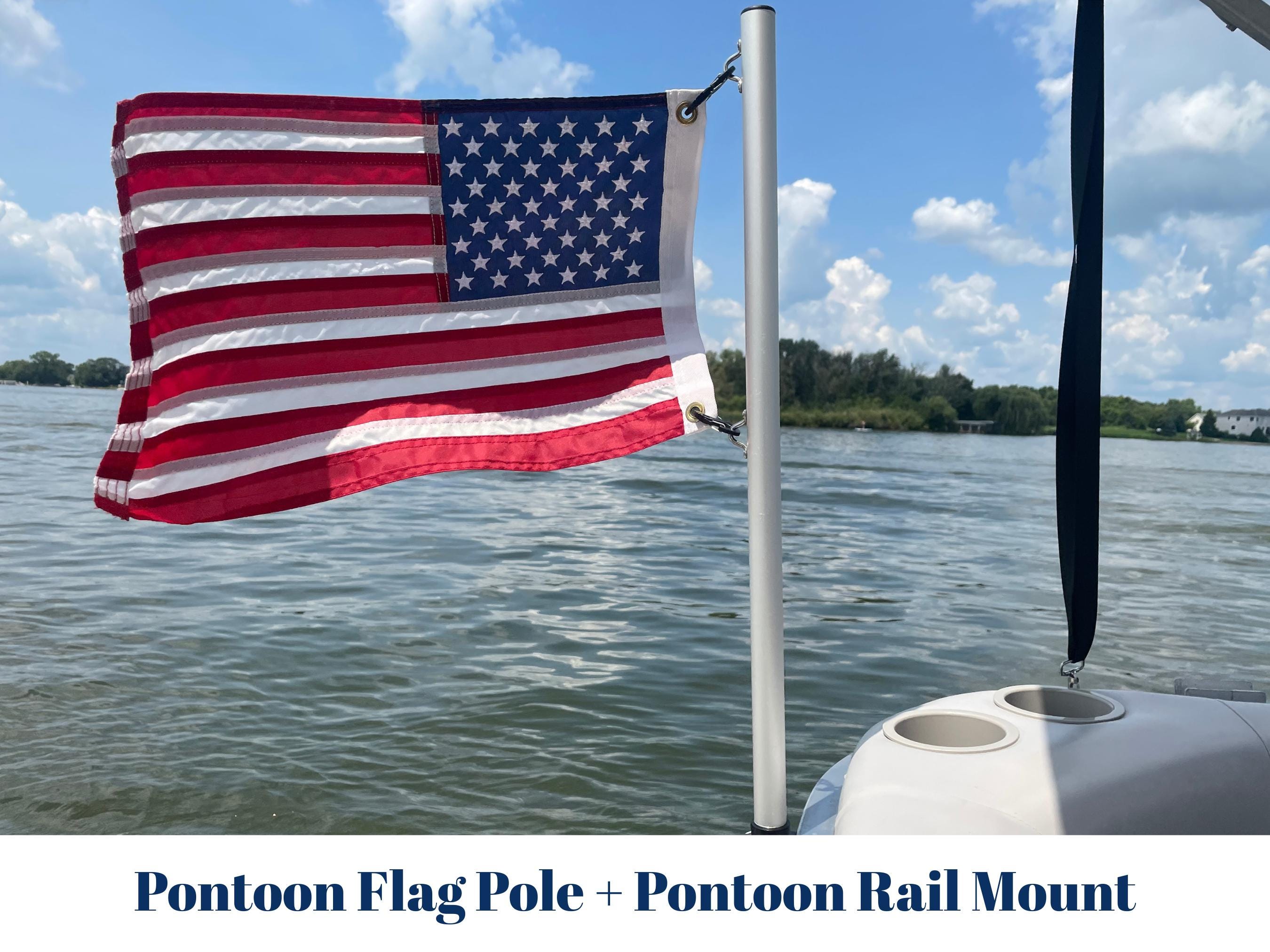 Pontoon Boat Flag Holder
