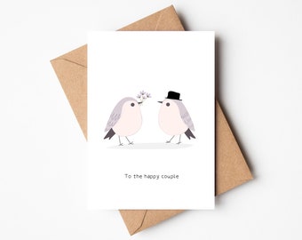 To The Happy Couple Greeting Card | Wedding Greeting Card | Anniversary Greeting Card
