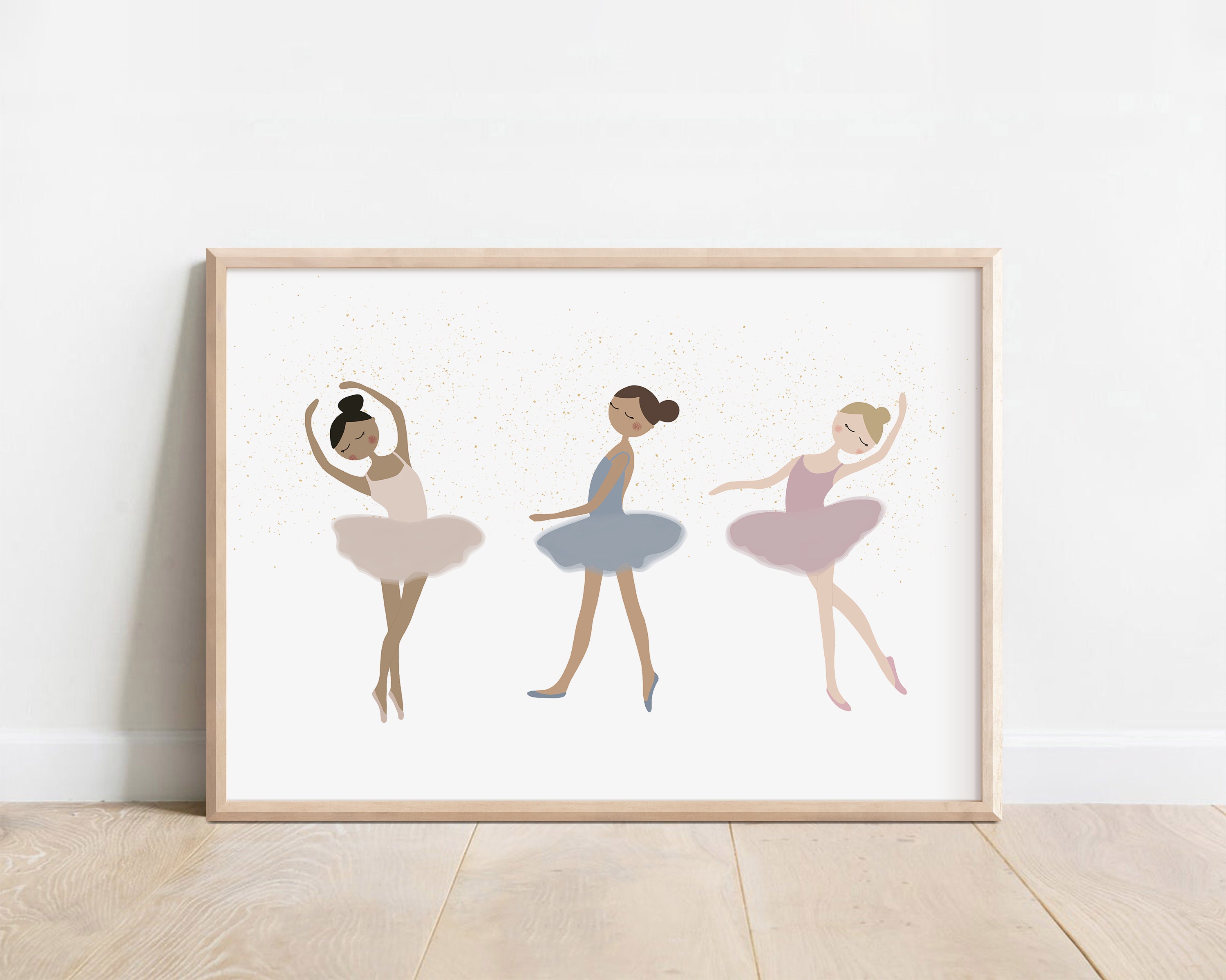 Quadro per bambini personalizzato Ballerine Dance - Il Mondo di Alex