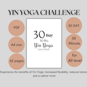 30-Day Yin Yoga Challenge: Daily 30-Minute Guided Routines for Flexibility & Stress Relief For All Level, Yoga At Home