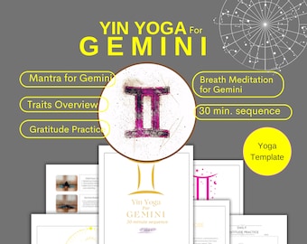 Embrace Gemini Energy: 30-Min. Yin Yoga mit Atemtechniken & Mantra, Übersicht, Yin Yoga Squenze, Yoga zu Hause