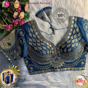 Chemisier de mariée en patchwork d'éléphants et perles lourdes : collection mariage en soie romaine, broderie Jari, manches élégantes