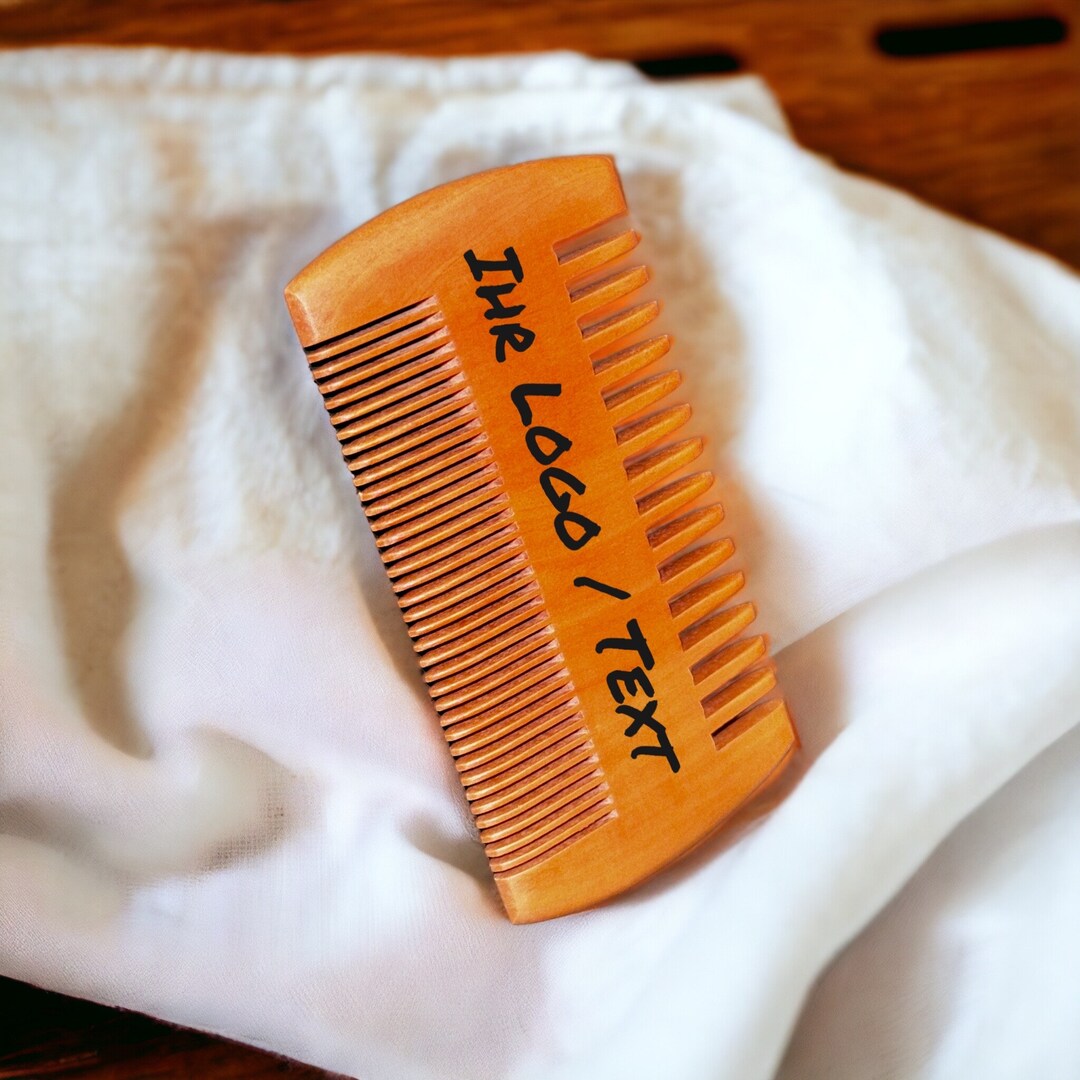 Beard Comb / Comb Customizable With Logo / Text - Etsy