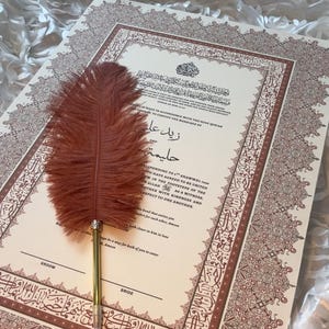 Certificato Nikah, A4, A4, A3+, A2 Matrimonio, Certificato Nikkah Islamico, Carta Testurizzata di Lusso per Nikah e Anniversario