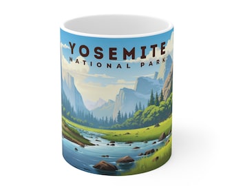 Yosemite National Park Mug, National Park Gift, Coffee Mug, Travel Mug Gift, National Park Mug