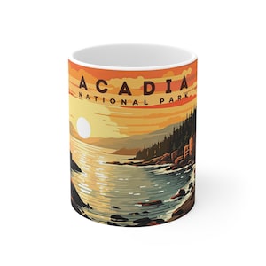 Acadia National Park Mug, National Park Gift, Coffee Mug, Travel Mug Gift, National Park Mug