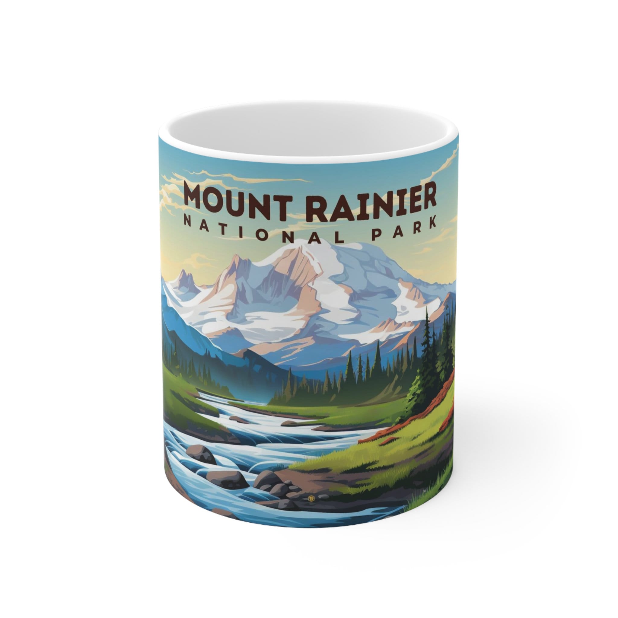 Mount Rainier National Park Mug, National Park Gift, Coffee Mug, Travel
