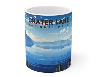 Mug Crater Lake National Park, Cadeau Parc National, Mug à Café, Mug Voyage Cadeau, Mug Parc National