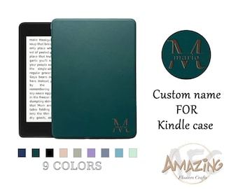 Custom name kindle case, Kindle paperwhite 11th Gen 6.8-Inch PaperWhite 10th Gen 6-Inch, Oasis 7-Inch | Clear Anti-drop KW5 Protective Case