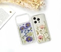 Real pressed flower phone case for iPhone 17 16 15 14 13 pro max 16e air, Google Pixel 9 10 pro 9A,Samsung S24 S25 Ultra Edge A16 A56 product logo