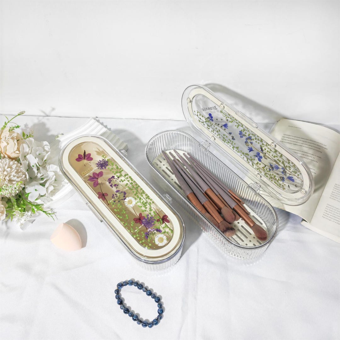 Handmade Real Flower Custom Text Storage Box,makeup Tools, Sugar Cubes ...