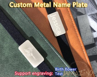 Custom E-Book case metal accessories, engraving name and birth flower pattern, purchased separately does not ship, gift for reading lovers