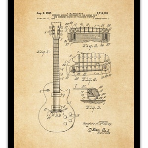 Guitar Patent, Digital Download, All Sizes, Antique Print, Wall Art, Music, Vintage Poster, Home Decor, Dorm Poster