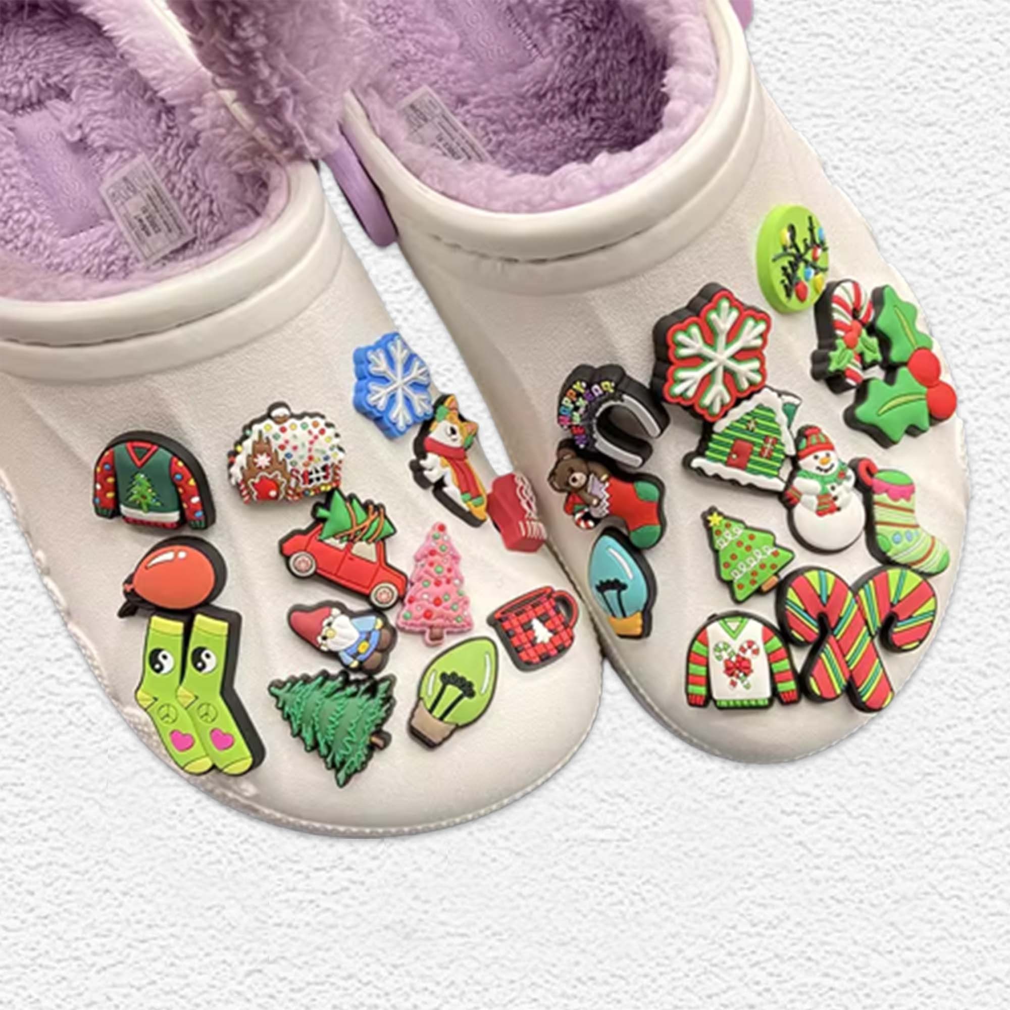 Kids christmas crocs hot sale