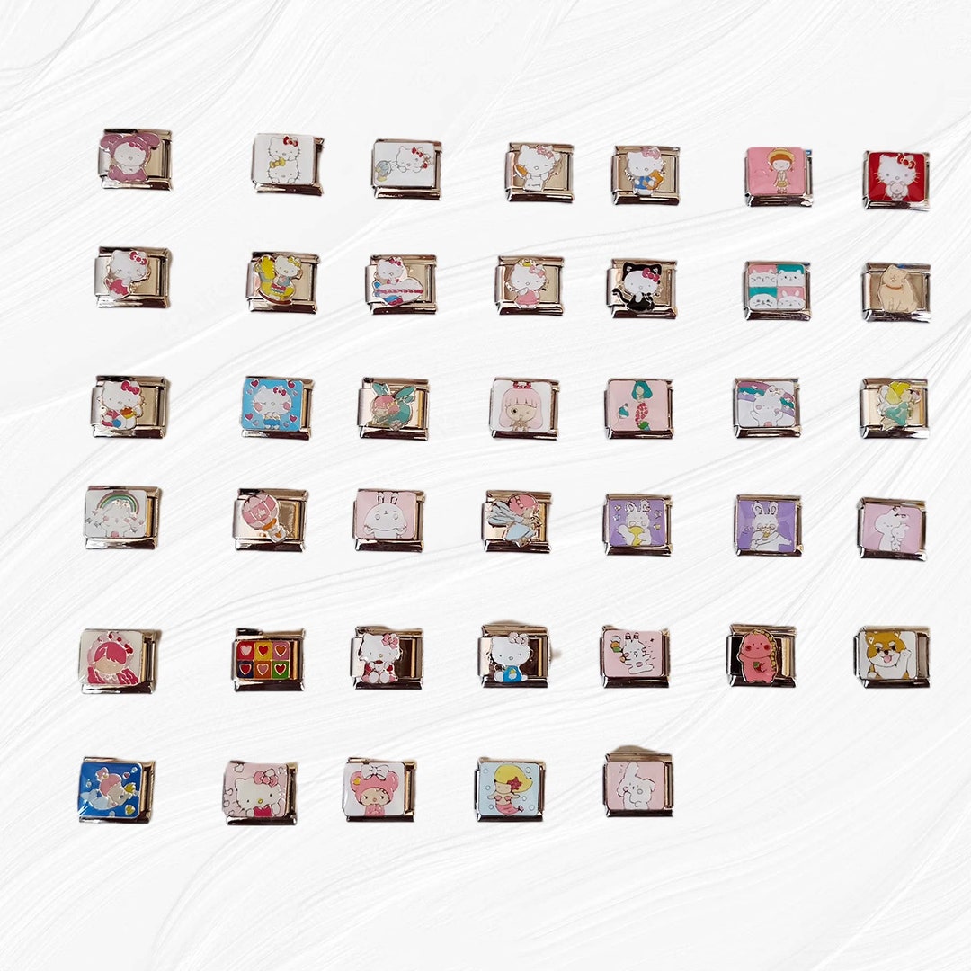 Hello Kitty Italian Charms, Rabbit Italian Charms, Cartoon Italian
