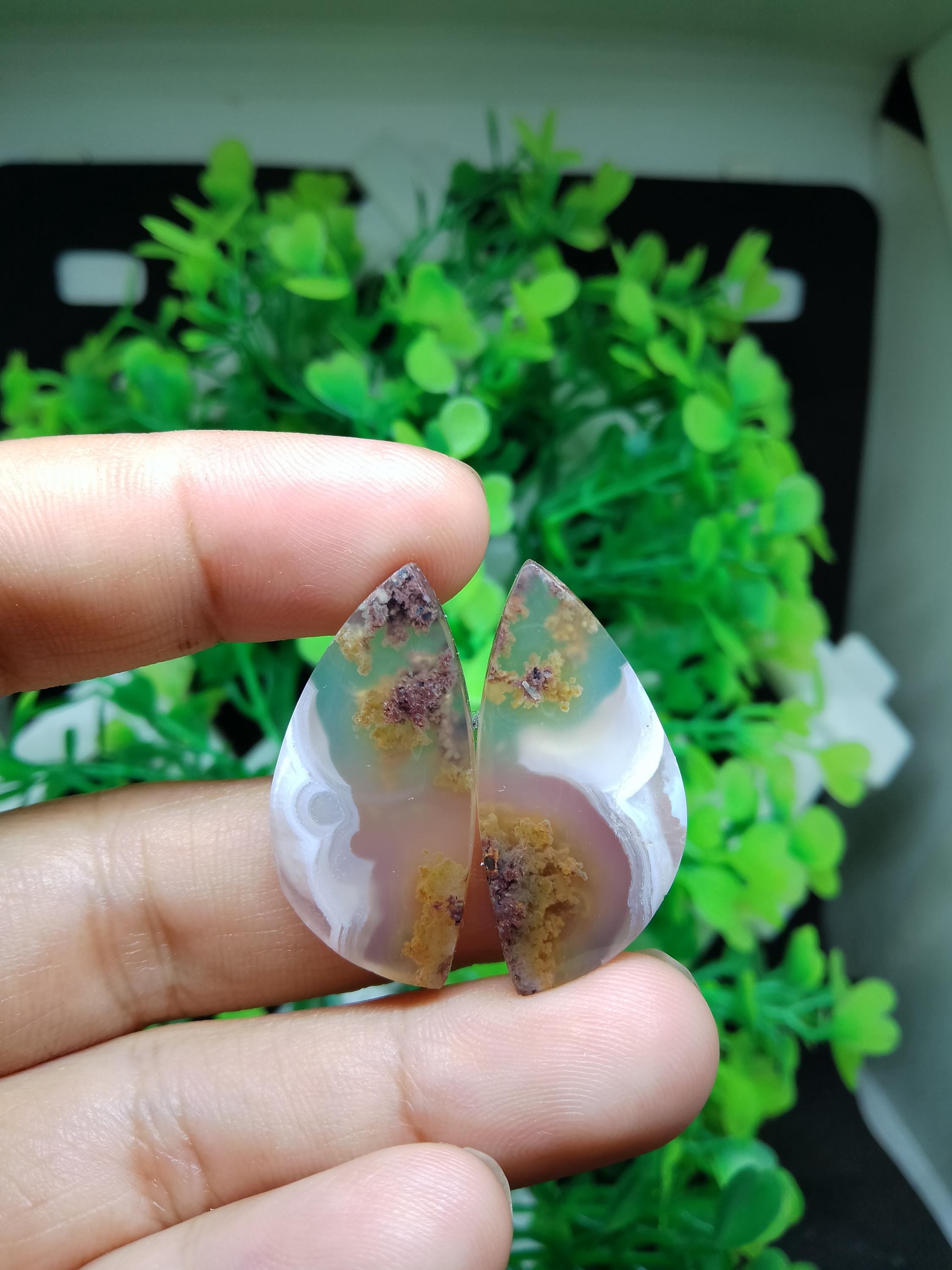 モスアゲートペア - Etsy 日本